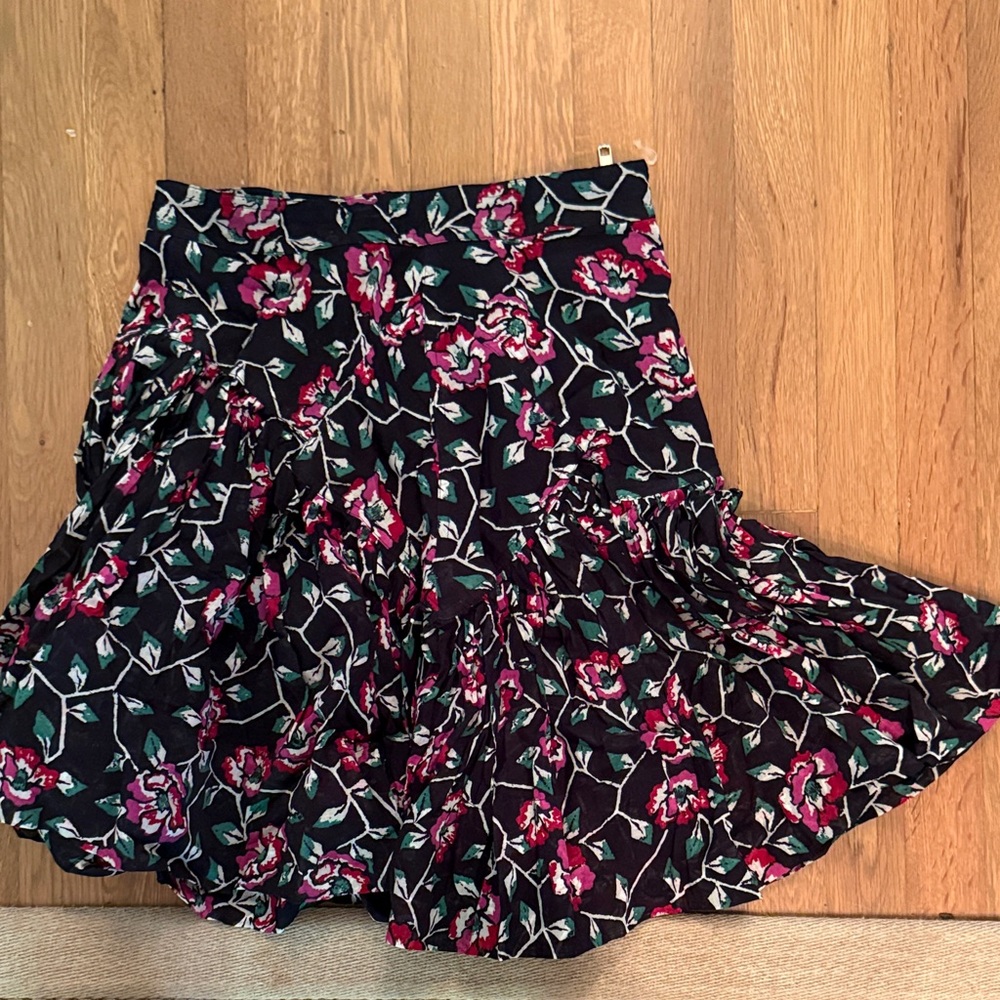 isabel etoile floral black skirt